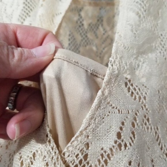 SPEECHLESS Junior Cream Lace NWOT Sheath Dress - Picture 6 of 6